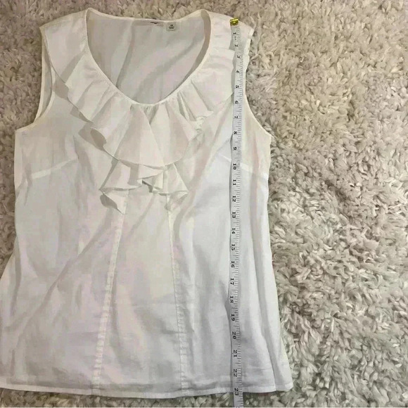 Halogen White Ruffle Top - Size XS - Picture 7 of 13